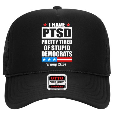 PTSD Pretty Tired Of Democrats Trump 2024 Trucker Hat