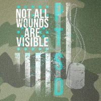 PTSD Veteran Not All Wounds Are Visible  Legacy Tie Dye Trucker Hat