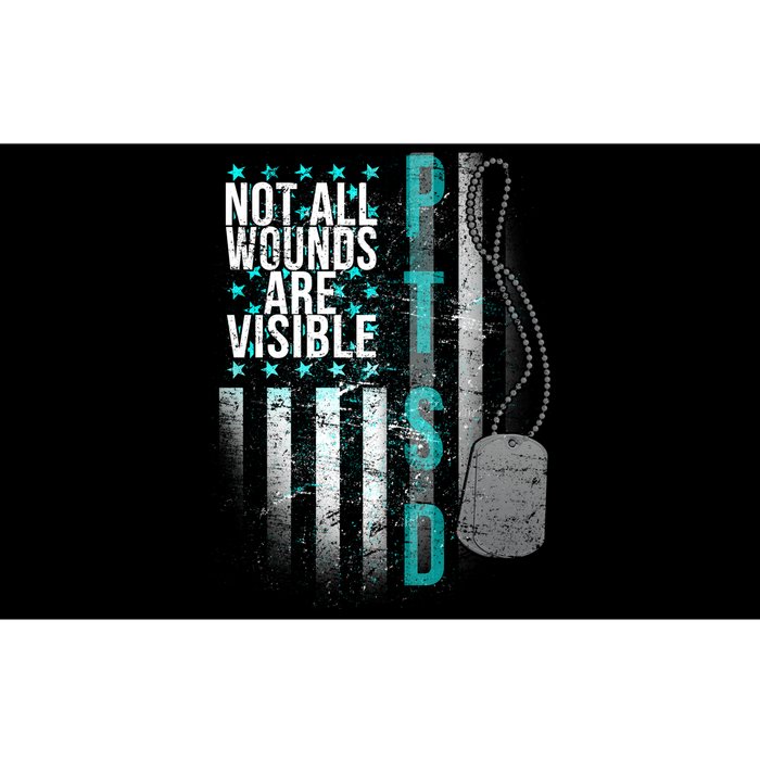 PTSD Veteran Not All Wounds Are Visible  Bumper Sticker