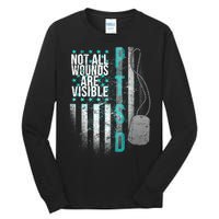 PTSD Veteran Not All Wounds Are Visible  Tall Long Sleeve T-Shirt