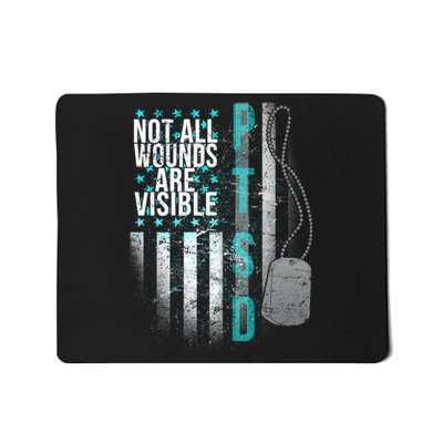 PTSD Veteran Not All Wounds Are Visible  Mousepad