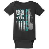 PTSD Veteran Not All Wounds Are Visible  Baby Bodysuit