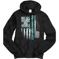 PTSD Veteran Not All Wounds Are Visible  Tie Dye Hoodie