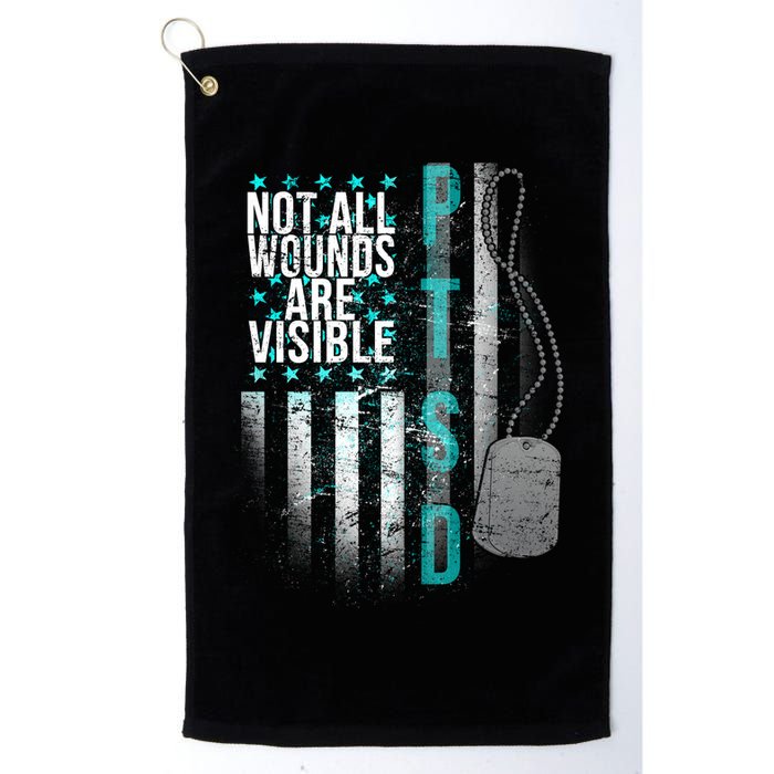 PTSD Veteran Not All Wounds Are Visible  Golf Towel