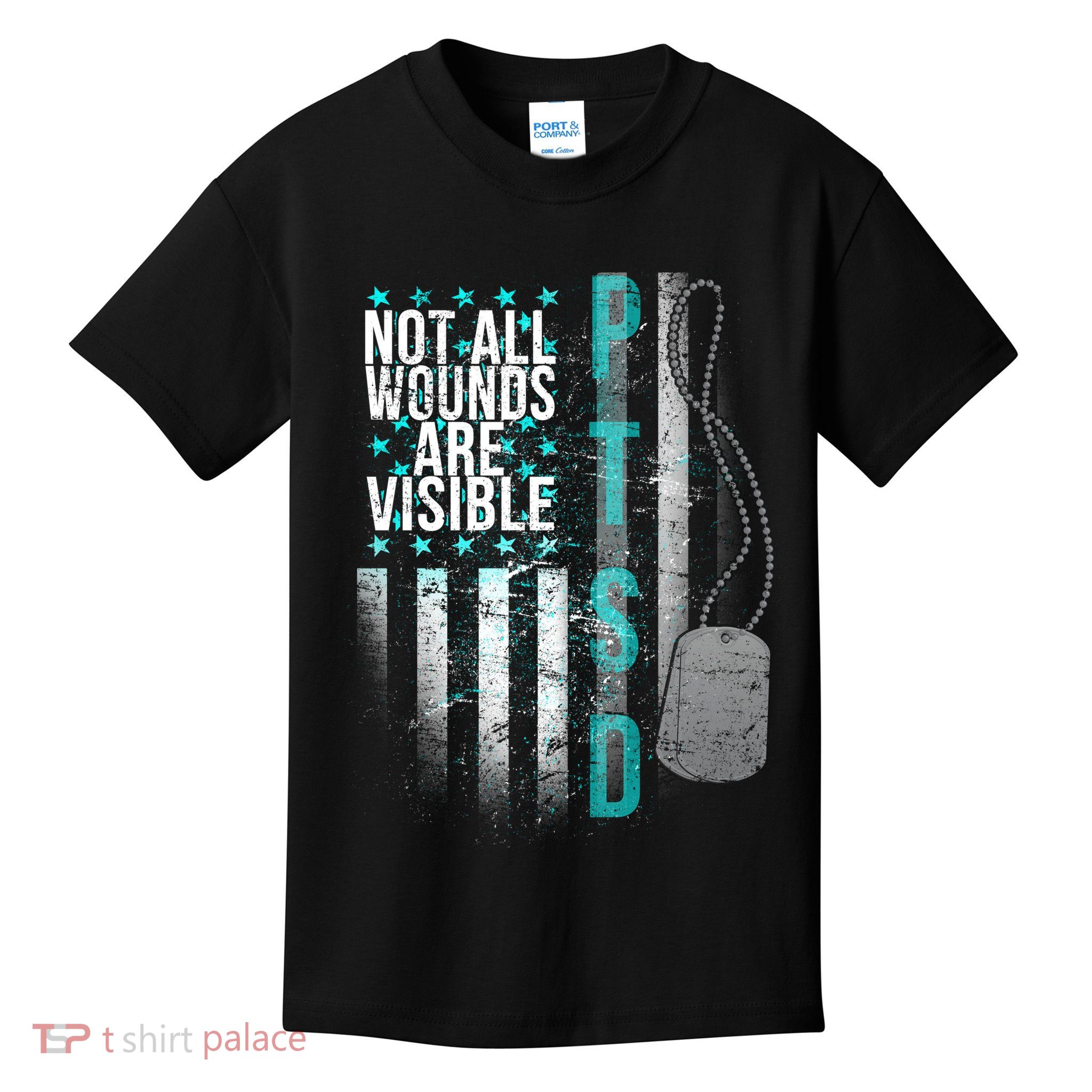 PTSD Veteran Not All Wounds Are Visible  Kids T-Shirt