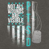 PTSD Veteran Not All Wounds Are Visible  Cotton Canvas Backpack