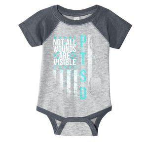 PTSD Veteran Not All Wounds Are Visible  Infant Baby Jersey Bodysuit