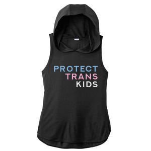 Protect Transg Transsexual Ladies PosiCharge Tri-Blend Wicking Draft Hoodie Tank