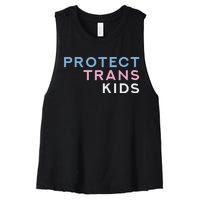 Protect Transg Transsexual Women's Racerback Cropped Tank