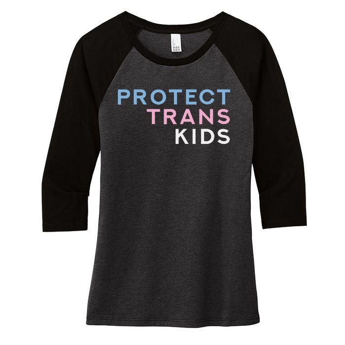 Protect Transg Transsexual Women's Tri-Blend 3/4-Sleeve Raglan Shirt