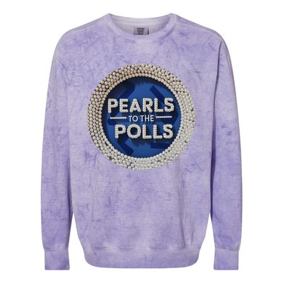 Pearls To The Polls Colorblast Crewneck Sweatshirt