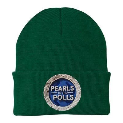 Pearls To The Polls Knit Cap Winter Beanie