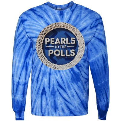 Pearls To The Polls Tie-Dye Long Sleeve Shirt