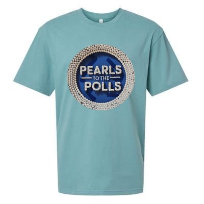 Pearls To The Polls Sueded Cloud Jersey T-Shirt