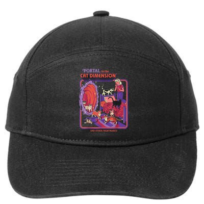 Portal To The Cat Dimension Halloween 7-Panel Snapback Hat