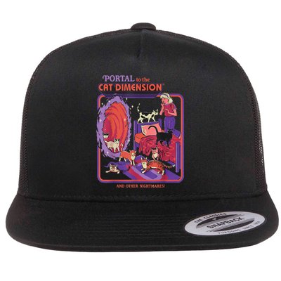 Portal To The Cat Dimension Halloween Flatbill Hat