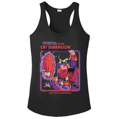 Portal To The Cat Dimension Halloween Ladies PosiCharge Competitor Racerback Tank
