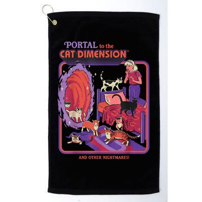 Portal To The Cat Dimension Halloween Golf Towel