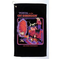 Portal To The Cat Dimension Halloween Golf Towel