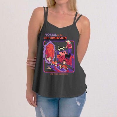 Portal To The Cat Dimension Halloween Women's Strappy Tank