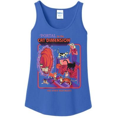 Portal To The Cat Dimension Halloween Ladies Essential Tank