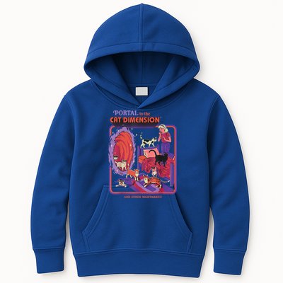Portal To The Cat Dimension Halloween Kids Hoodie