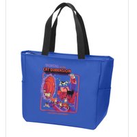 Portal To The Cat Dimension Halloween Zip Tote Bag