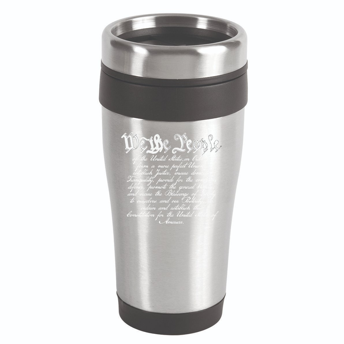 Preamble To The Us Constitution 4th Of July We The People 16oz Travel Tumbler