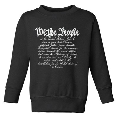 Preamble To The Us Constitution 4th Of July We The People Toddler Sweatshirt