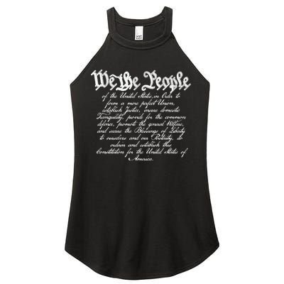 Preamble To The Us Constitution 4th Of July We The People Women's Perfect Tri Rocker Tank