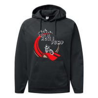 Pump Track This Is How I Pump Mountain Bike Bmx Loop Performance Fleece Hoodie