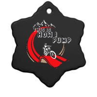 Pump Track This Is How I Pump Mountain Bike Bmx Loop Ceramic Star Ornament