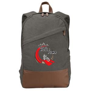 Pump Track This Is How I Pump Mountain Bike Bmx Loop Cotton Canvas Backpack