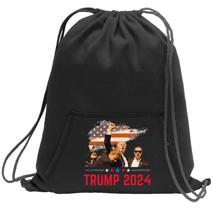 President Trump Trending Political Trump 2024 Election Gift Sweatshirt Cinch Pack Bag