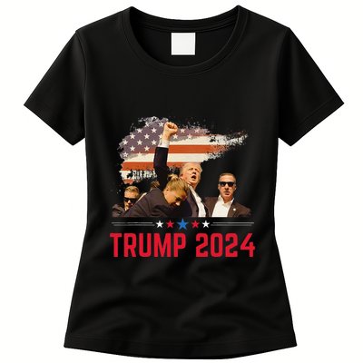 President Trump Trending Political Trump 2024 Election Gift Womens T-Shirt