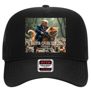 President Trump Trending Political Trump 2024 Election High Crown Mesh Back Trucker Hat