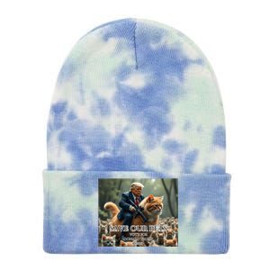 President Trump Trending Political Trump 2024 Election Tie Dye 12in Knit Beanie