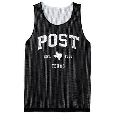 Post Texas Tx Vintage Athletic Sports Mesh Reversible Basketball Jersey Tank