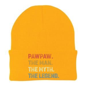 Pawpaw The The Myth The Legend Grandpa Father Day Gift Knit Cap Winter Beanie