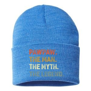 Pawpaw The The Myth The Legend Grandpa Father Day Gift Sustainable Knit Beanie