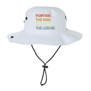 Pawpaw The The Myth The Legend Grandpa Father Day Gift Legacy Cool Fit Booney Bucket Hat