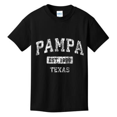 Pampa Texas Tx Vintage Established Kids T-Shirt