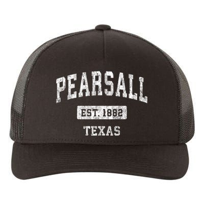 Pearsall Texas Tx Vintage Sports Yupoong Adult 5-Panel Trucker Hat