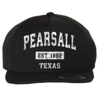 Pearsall Texas Tx Vintage Sports Wool Snapback Cap