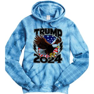 President Trump , Trump 2024 Patriotic Republican Eagle America Tie Dye Hoodie