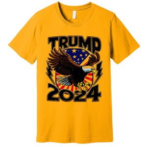 President Trump , Trump 2024 Patriotic Republican Eagle America Premium T-Shirt