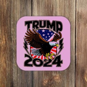 President Trump , Trump 2024 Patriotic Republican Eagle America Coaster