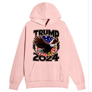 President Trump , Trump 2024 Patriotic Republican Eagle America Urban Pullover Hoodie