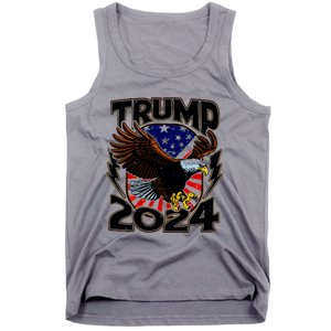 President Trump , Trump 2024 Patriotic Republican Eagle America Tank Top