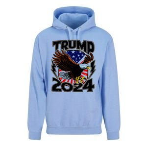 President Trump , Trump 2024 Patriotic Republican Eagle America Unisex Surf Hoodie